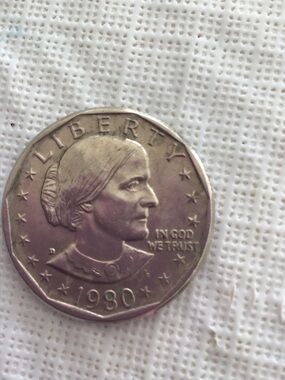 1980 D Susan B. Anthony Sliver Dollar Coin